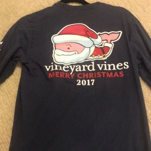 Vineyard vines long sleeve dark blue shirt